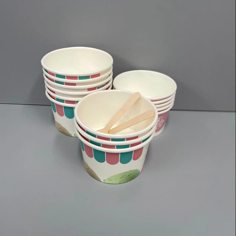 8oz Custom Printed Ice Cream Paper Cup